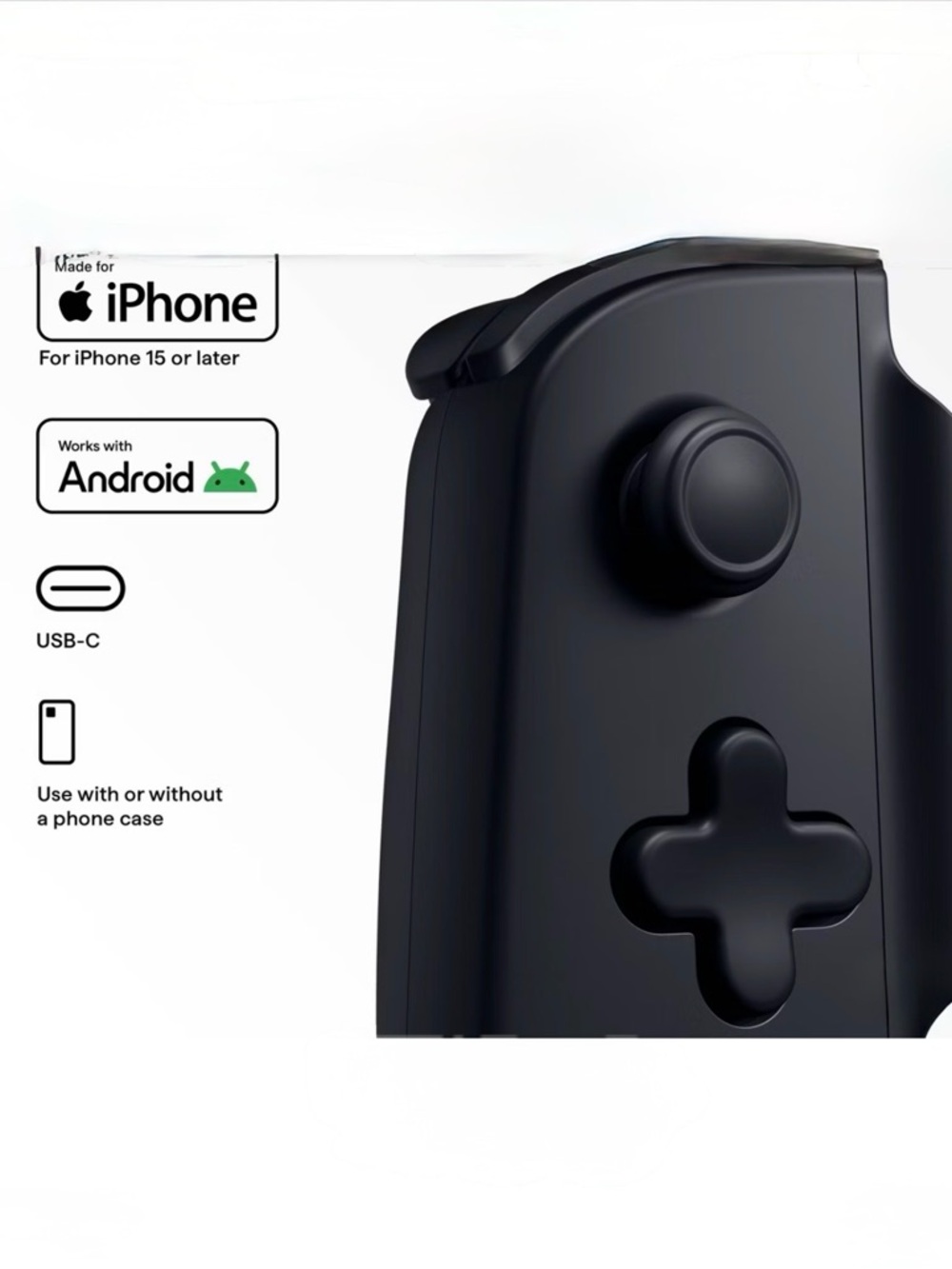 Backbone Mobile Controller for iPhone 15 or Later & Android, USB-C, Black - Picture 7 of 7